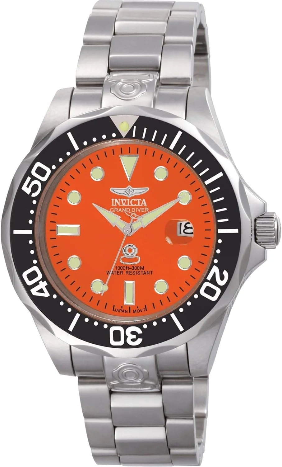 ساعت مچی مردانه اتوماتیک اینویکتا مدل 4186 از مجموعه Pro Diver Grand Diver، نقره ای، غیر رسمی