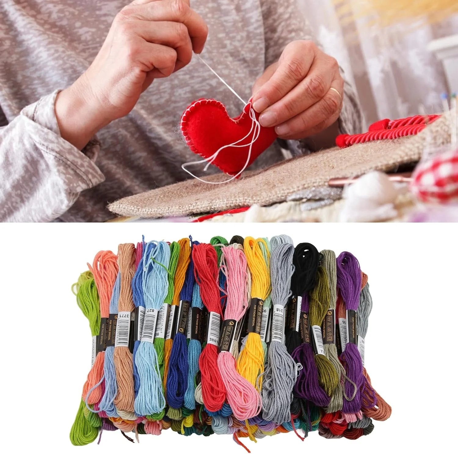 100 عدد نخ گلدوزی، نخ خیاطی، نخ گلدوزی پنبه ای، نخ های پلی استر رنگین کمانی برای خیاطی دستی و صنایع دستی DIY 100 عدد نخ گلدوزی، نخ خیاطی، نخ گلدوزی پنبه ای، نخ های پلی استر رنگین کمانی برای خیاطی دستی و صنایع دستی DIY