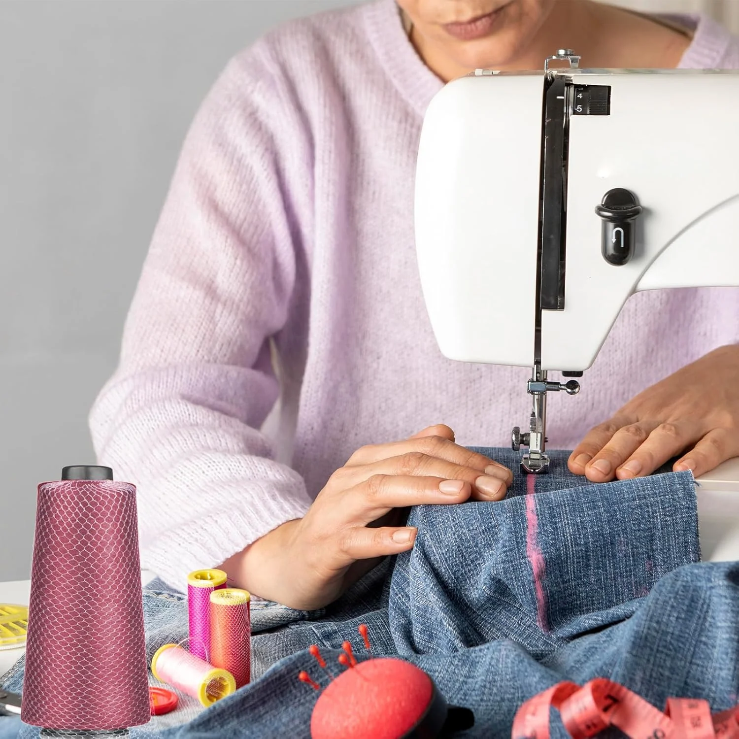 100 عدد محافظ قرقره نخ توری، محافظ قرقره نخ گلدوزی، توری نخ قرقره، توری نخ دستگاه خیاطی برای دستگاه گلدوزی - طول هر قطعه 25 سانتی متر