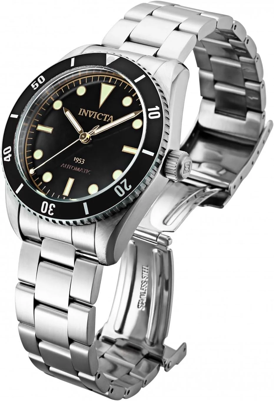 ساعت مچی مردانه اینویکتا Pro Diver اتوماتیک صفحه مشکی مدل 31290، مشکی، غواصی ساعت مچی مردانه اینویکتا Pro Diver اتوماتیک صفحه مشکی مدل 31290، مشکی، غواصی