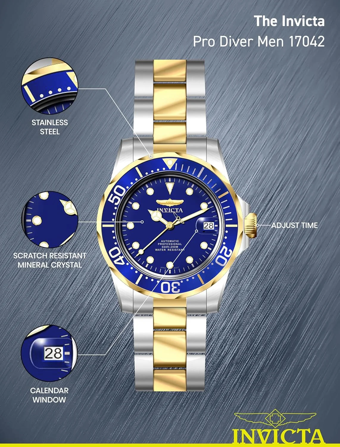ساعت مچی مردانه اتوماتیک اینویکتا مدل Pro Diver Collection ساعت مچی مردانه اتوماتیک اینویکتا مدل Pro Diver Collection