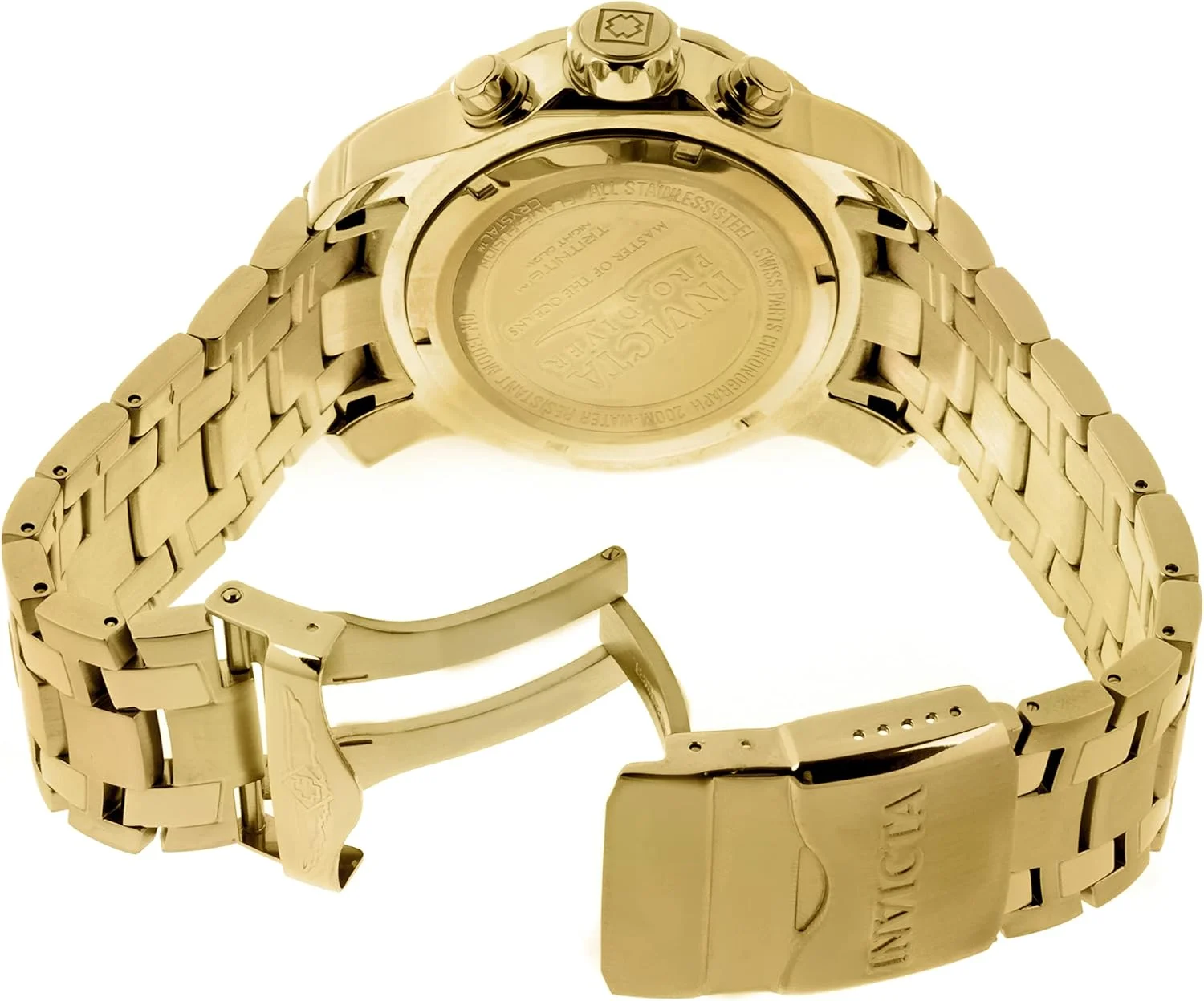 ساعت مچی مردانه اینویکتا Pro Diver Collection کرنوگراف با روکش طلای 18 عیار (مدل: 0072، 21954، 21958) ساعت مچی مردانه اینویکتا Pro Diver Collection کرنوگراف با روکش طلای 18 عیار (مدل: 0072، 21954، 21958)