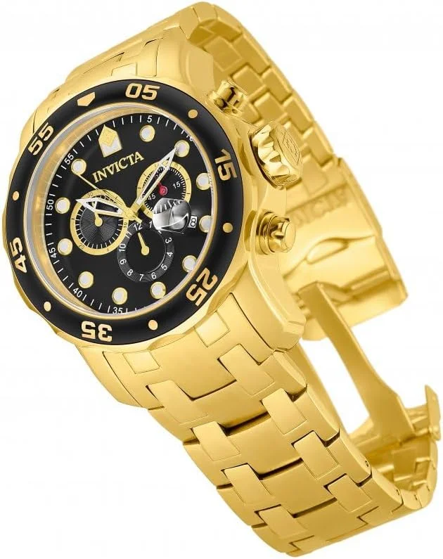 ساعت مچی مردانه اینویکتا Pro Diver Collection کرنوگراف با روکش طلای 18 عیار (مدل: 0072، 21954، 21958) ساعت مچی مردانه اینویکتا Pro Diver Collection کرنوگراف با روکش طلای 18 عیار (مدل: 0072، 21954، 21958)