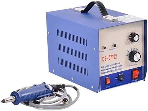 دستگاه جوش نقطه ای التراسونیک FBITE، دستگاه جوشکاری و تثبیت کننده حرارتی 28 کیلوهرتز برای جوش غیر بافته/پلاستیک/پارچه/چرم (220 ولت)