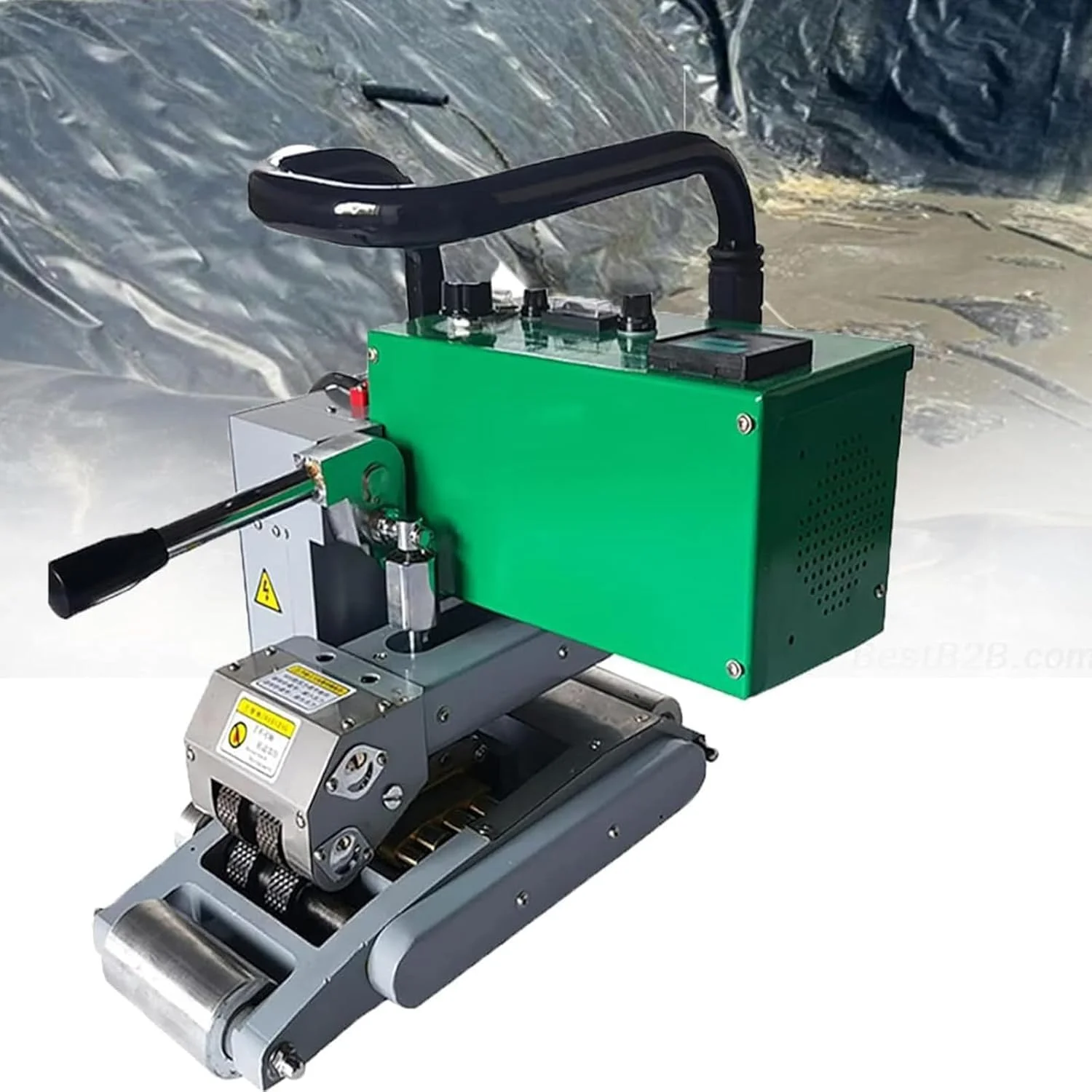 دستگاه جوش پلاستیک برای ژئوممبران HDPE، کیت جوشکار گوه داغ 2100 واتی برای آب بندی فیلم های ضخیم PE PVC EVA در تونل ها