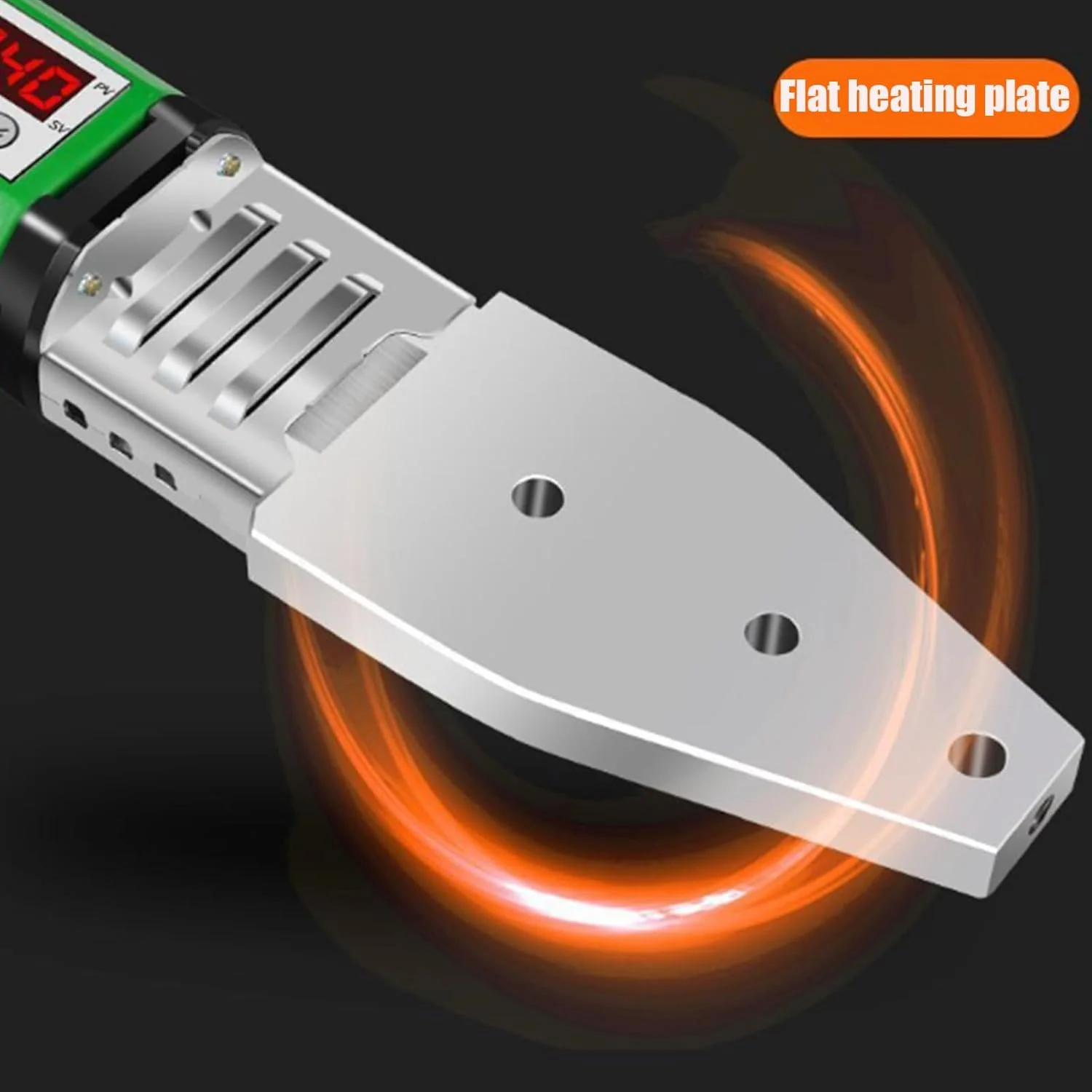 دستگاه جوش لوله پلاستیکی HENGJINGTR 220V 800W، دستگاه جوش لوله با صفحه نمایش دیجیتال، ابزار ذوب گرم لوله برای جوشکاری لوله پلاستیکی PP/PPR/PE