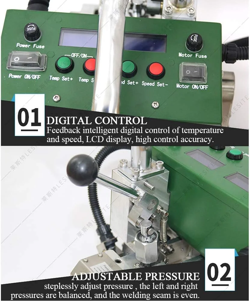 دستگاه جوشکاری اتوماتیک صعودی JDOSHIS 220V LST-GM1، دستگاه آب بندی جوشکاری لبه داغ برای ژئوممبران HDPE LDPE PVC EVA فیلم پلاستیکی غشایی تونل تخته ضد آب فیلم ضد نفوذ 0.2mm-2.0mm
