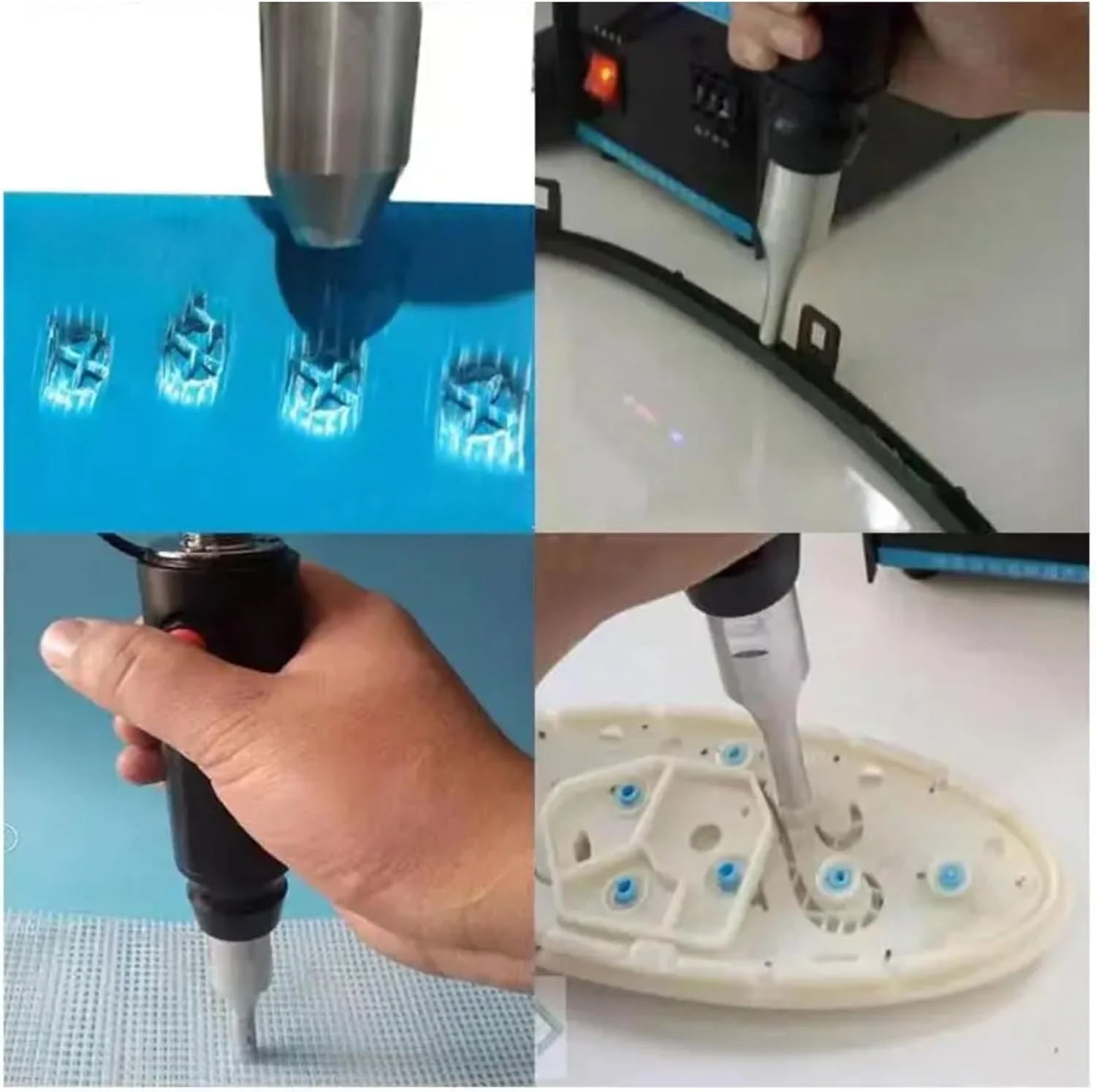 هد جوشکاری TEHONGMAI 21 قطعه قابل استفاده برای دستگاه جوش پلاستیک التراسونیک، جوشکار نقطه ای پلاستیک، تجهیزات جوشکاری التراسونیک، ابزار جوشکاری مش، سفارشی