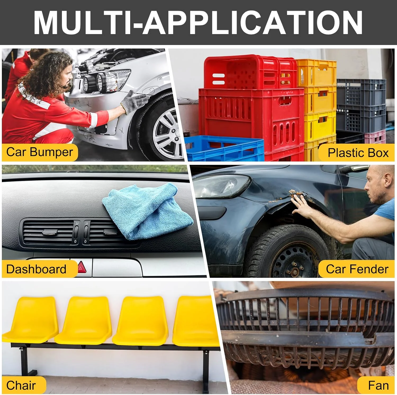 کیت جوش پلاستیک sourcing map، تفنگ لحیم کاری 50 وات با 400 عدد منگنه داغ 4 نوع و انبر، کیت دستگاه جوش پلاستیک برای تعمیر سپر خودرو، تعمیر بیشتر پلاستیک ها، قرمز