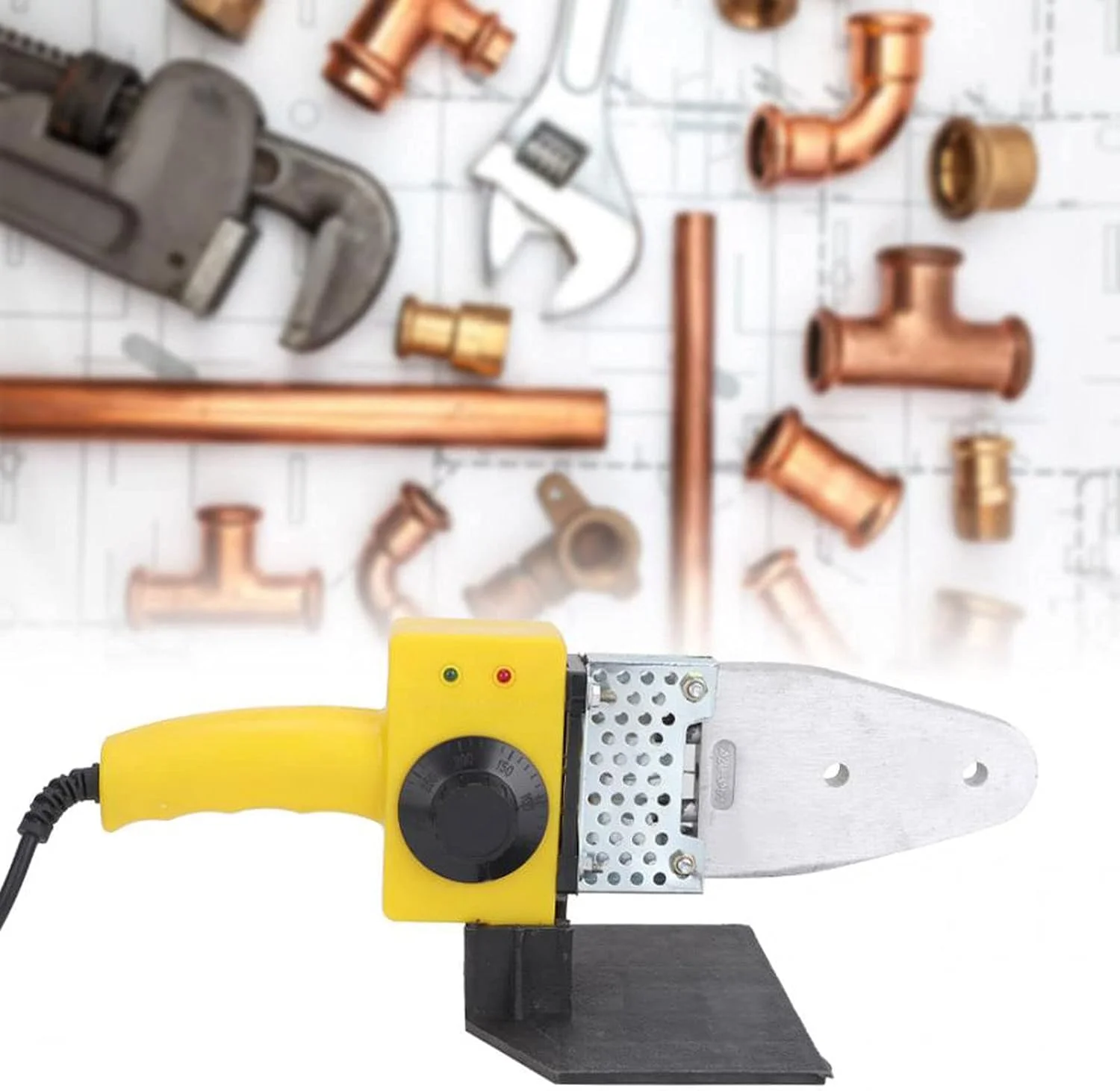 مجموعه دستگاه جوش لوله GZDZHP مدل AC220V، دستگاه جوش لوله 900 وات PPR PE PP برای لوله های پلاستیکی