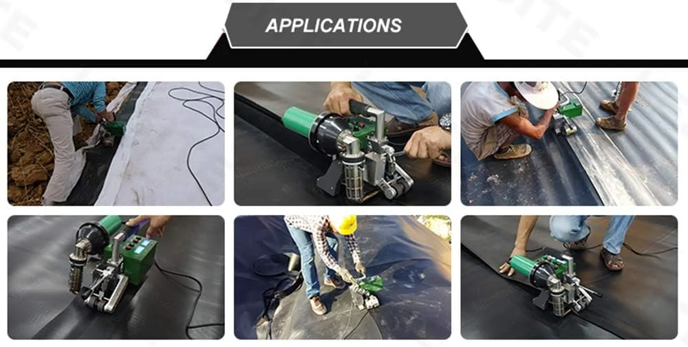 دستگاه جوشکاری هوای گرم GZDZHP LST700، دستگاه آب بندی برای ژئوممبران PE PVC HDPE EVA PP فیلم پلاستیکی، غشای تونل، تخته ضد آب، فیلم ضد نفوذ