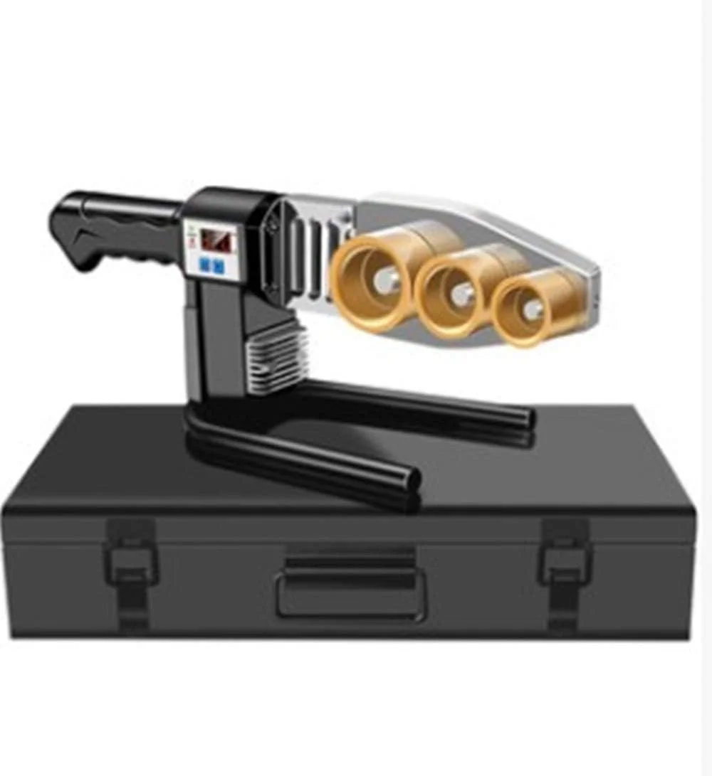 دستگاه جوش لوله GHQERTY، دستگاه جوش لوله آب با نمایشگر دیجیتال، دمای ثابت، دستگاه جوش پلاستیک ذوب داغ، برای جوشکاری PPR، PE، PP، (اندازه: (20-63 میلی متر) قیچی حرفه ای + آستر ضد سوزش