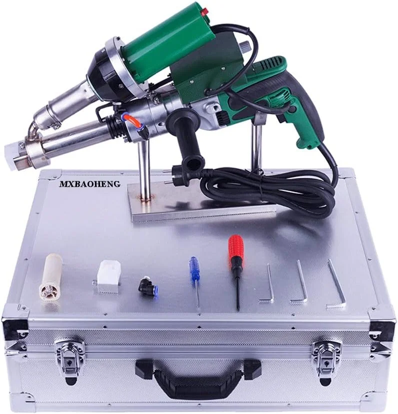 دستگاه جوش پلاستیک دستی LZFuiop LST600A، دستگاه جوش لوله اکستروژن برای جوشکاری HDPE/PP/PE/PVDF/PVC با سرهای جوشکاری چرخشی 360 درجه