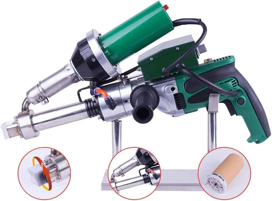 دستگاه جوش پلاستیک دستی TTGLRT LST610A، دستگاه جوش اکستروژن برای جوشکاری لوله های HDPE/PP/PE/PVDF/PVC با سرهای جوشکاری چرخشی 360 درجه