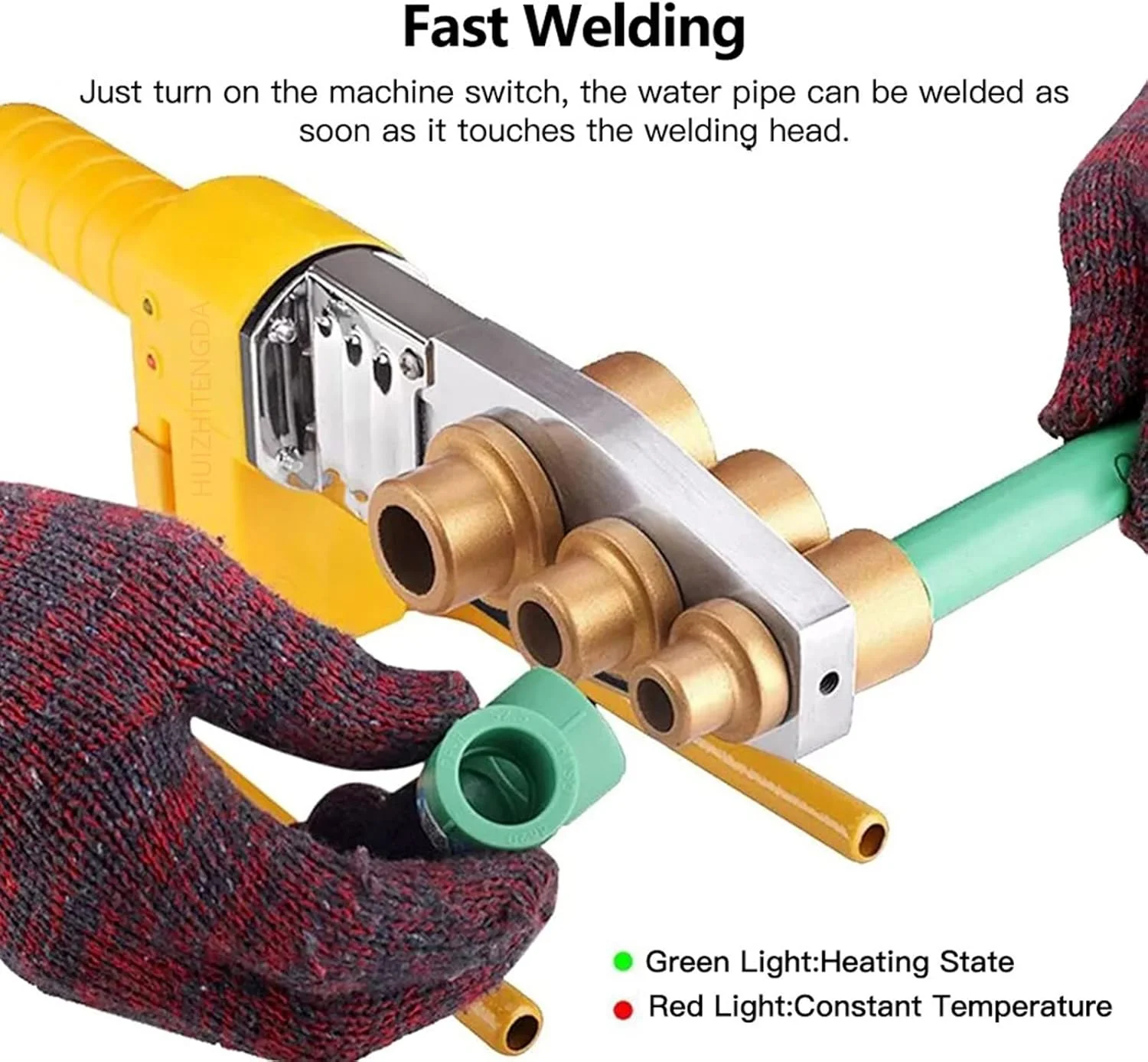 دستگاه جوش لوله پلاستیکی HUIZHITENGDA 220V 800W 20Mm-63Mm به همراه کیت ابزار گرمایشی و سری برای لوله های پلاستیکی PPR PB PE دستگاه جوش لوله پلاستیکی HUIZHITENGDA 220V 800W 20Mm-63Mm به همراه کیت ابزار گرمایشی و سری برای لوله های پلاستیکی PPR PB PE