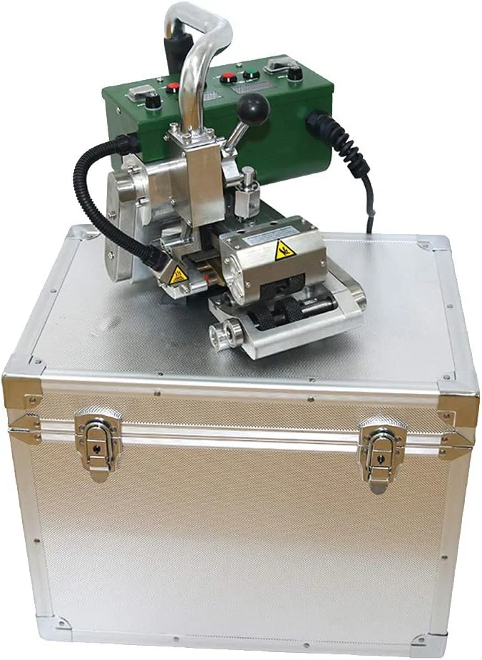 دستگاه جوشکاری اتوماتیک صعودی LZFuiop 220V LST-GM1 با جوشکاری گوه داغ، دستگاه آب بندی برای ژئوممبران HDPE LDPE PVC EVA فیلم پلاستیکی غشایی تونل ضد آب فیلم ضد نفوذ 0.2mm-2.0mm
