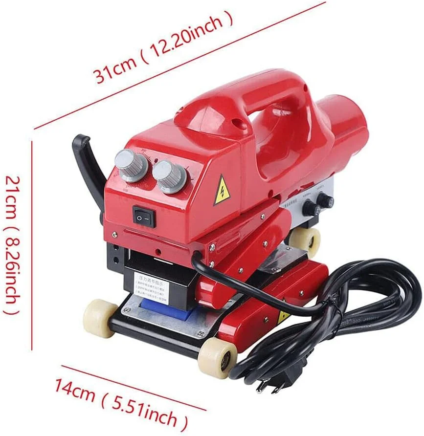 دستگاه جوش ژئوممبران ARWIC 800W، دستگاه جوش لبه داغ غشای پلاستیکی برای جوشکاری و آب بندی HDPE EVA PVC LDPE ECB PP فیلم 0.2-1.5 میلی متر با نمایشگر دیجیتال