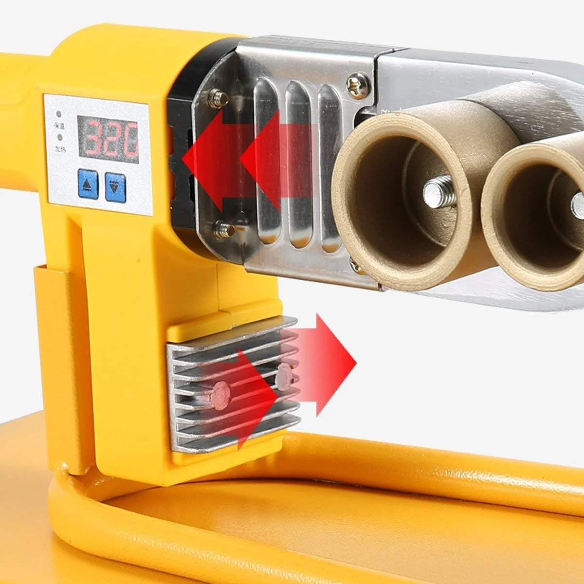 دستگاه جوش لوله برقی اتوماتیک GZDodek 800W/1000W با قابلیت تنظیم دما، مجموعه ابزار گرمایش برای لوله های پلاستیکی PPR PB PE - B(B)