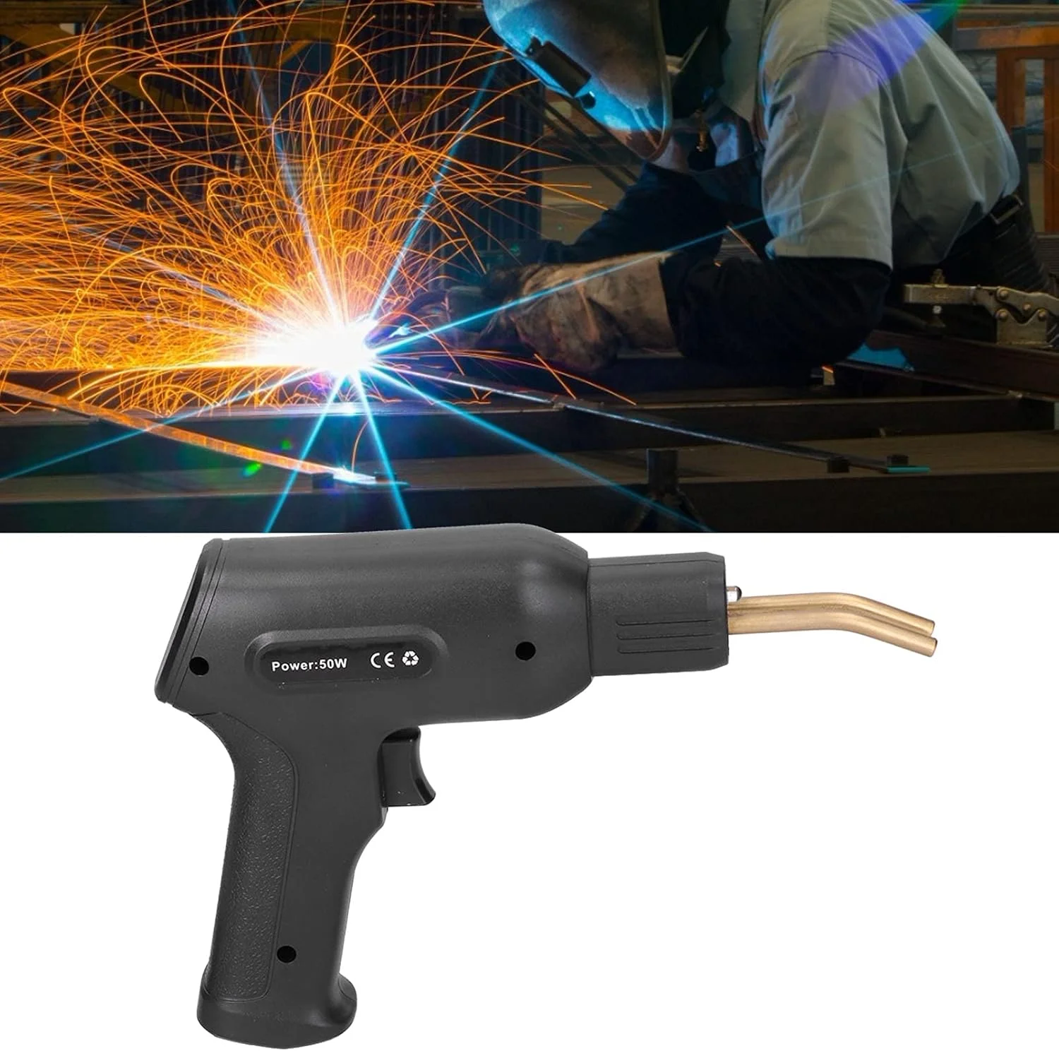 منگنه داغ، ابزار جوشکاری دستگاه جوش پلاستیک حرفه ای برای کارگران جوشکاری برای خانه و باغ (#2)