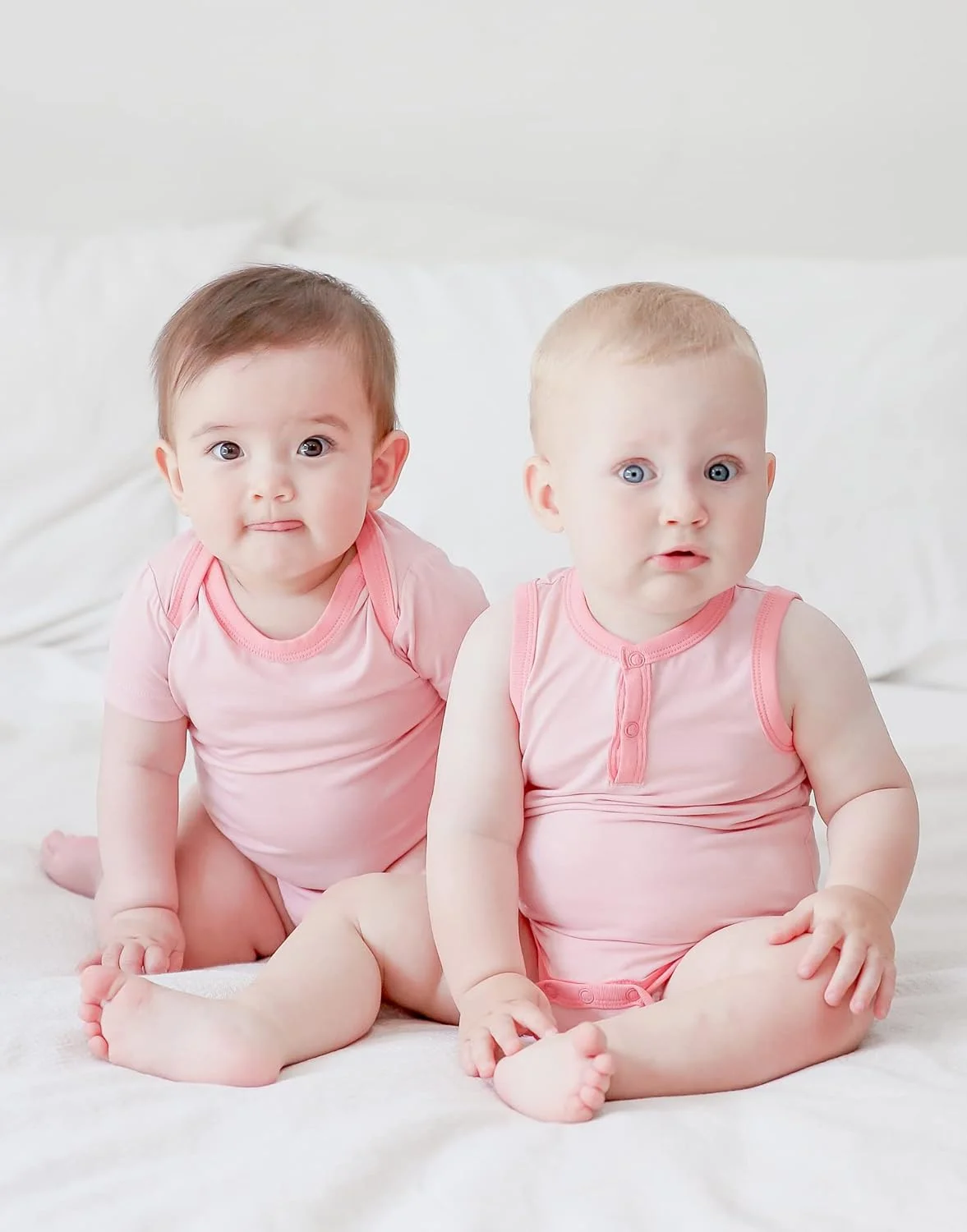 ست بادی رکابی و آستین کوتاه نوزادی Vaenait Baby Bamboo، 2 عددی، مناسب نوزاد، کودک نوپا، پسر و دختر ست بادی رکابی و آستین کوتاه نوزادی Vaenait Baby Bamboo، 2 عددی، مناسب نوزاد، کودک نوپا، پسر و دختر