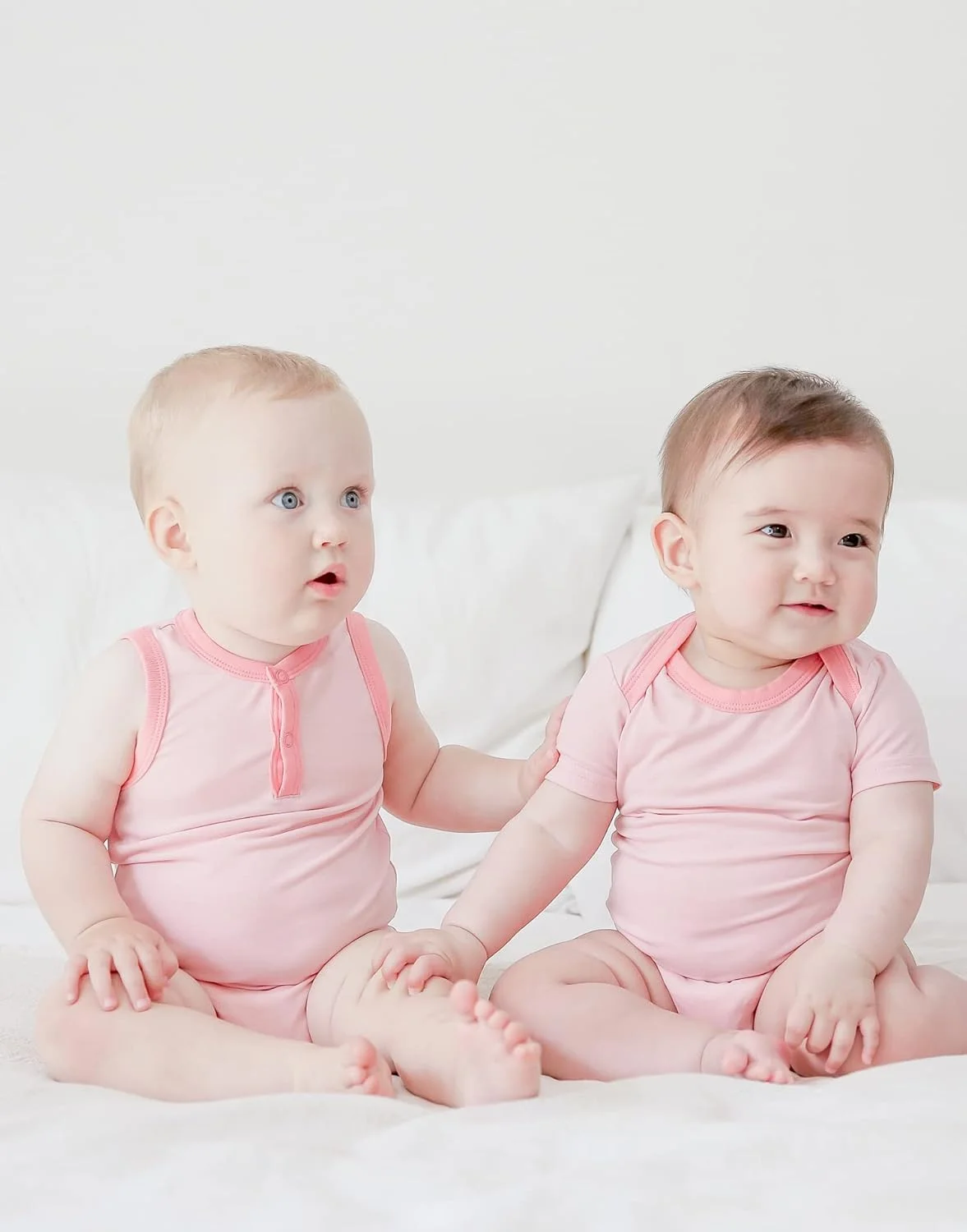 ست بادی رکابی و آستین کوتاه نوزادی Vaenait Baby Bamboo، 2 عددی، مناسب نوزاد، کودک نوپا، پسر و دختر ست بادی رکابی و آستین کوتاه نوزادی Vaenait Baby Bamboo، 2 عددی، مناسب نوزاد، کودک نوپا، پسر و دختر