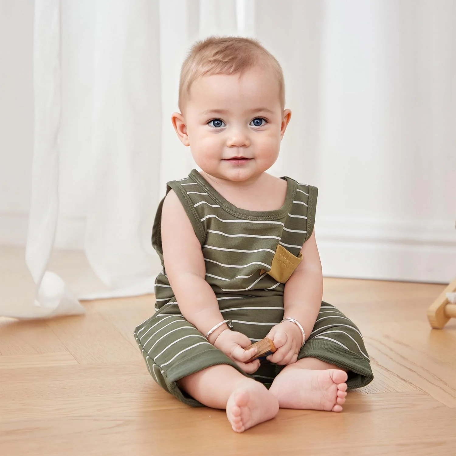 ست لباس تابستانی پسرانه بچه گانه، تاپ بدون آستین شطرنجی و شورت کشی، لباس نوزادی زیبا