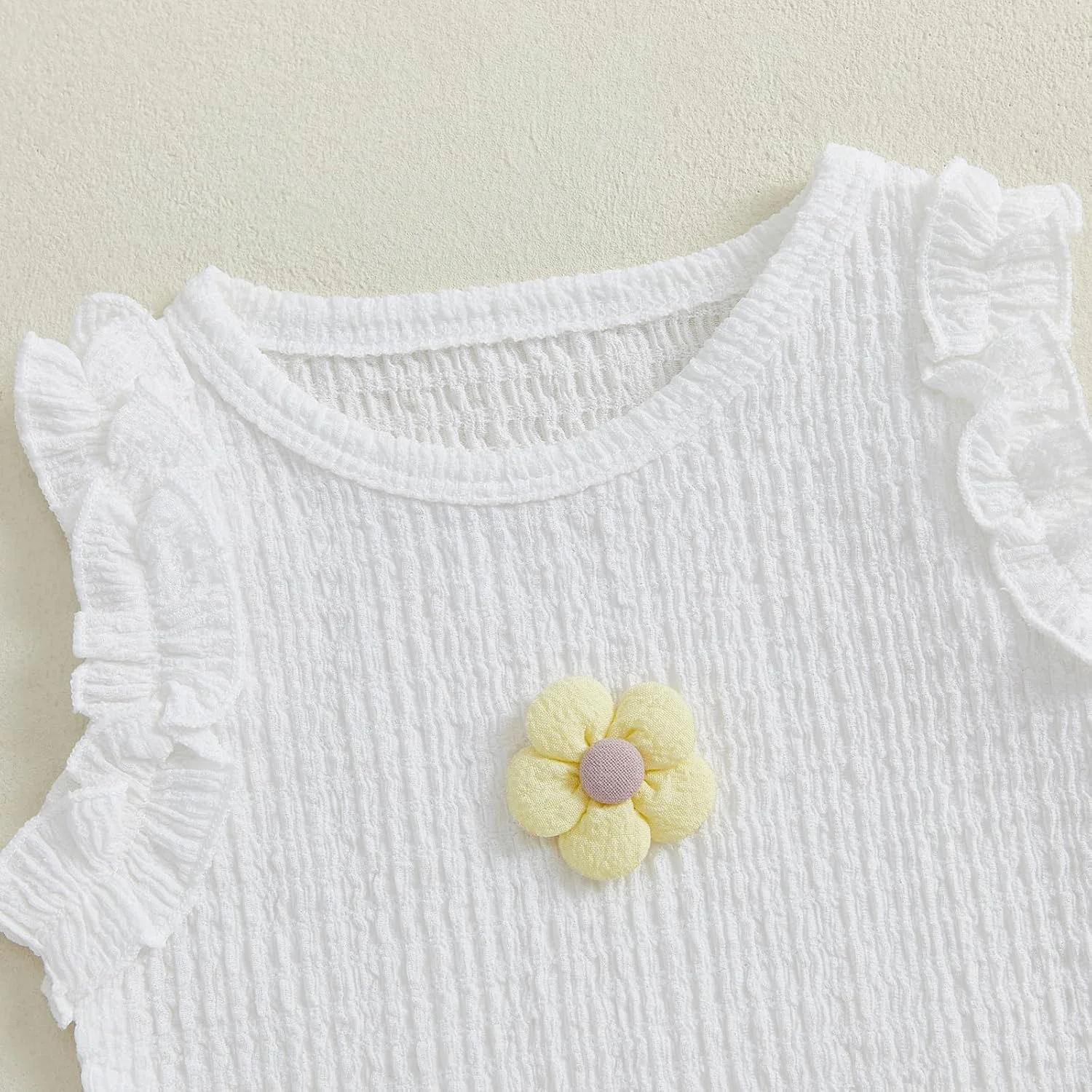 ست لباس تابستانی دخترانه و پسرانه، تاپ بدون آستین چیندار + شلوار پاپیونی، مناسب برای 6، 12، 18، 24 ماهگی و 2، 3، 4 سال ست لباس تابستانی دخترانه و پسرانه، تاپ بدون آستین چیندار + شلوار پاپیونی، مناسب برای 6، 12، 18، 24 ماهگی و 2، 3، 4 سال