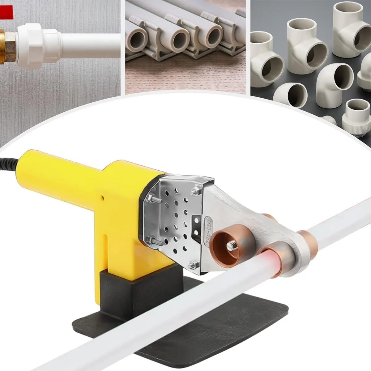 دستگاه جوش لوله پلاستیکی Serplex® 220V 800W، دستگاه جوش لوله پلاستیکی PP/PP-R/PE/PP-C با سری قالب 20/25/32 میلی متر (M32)