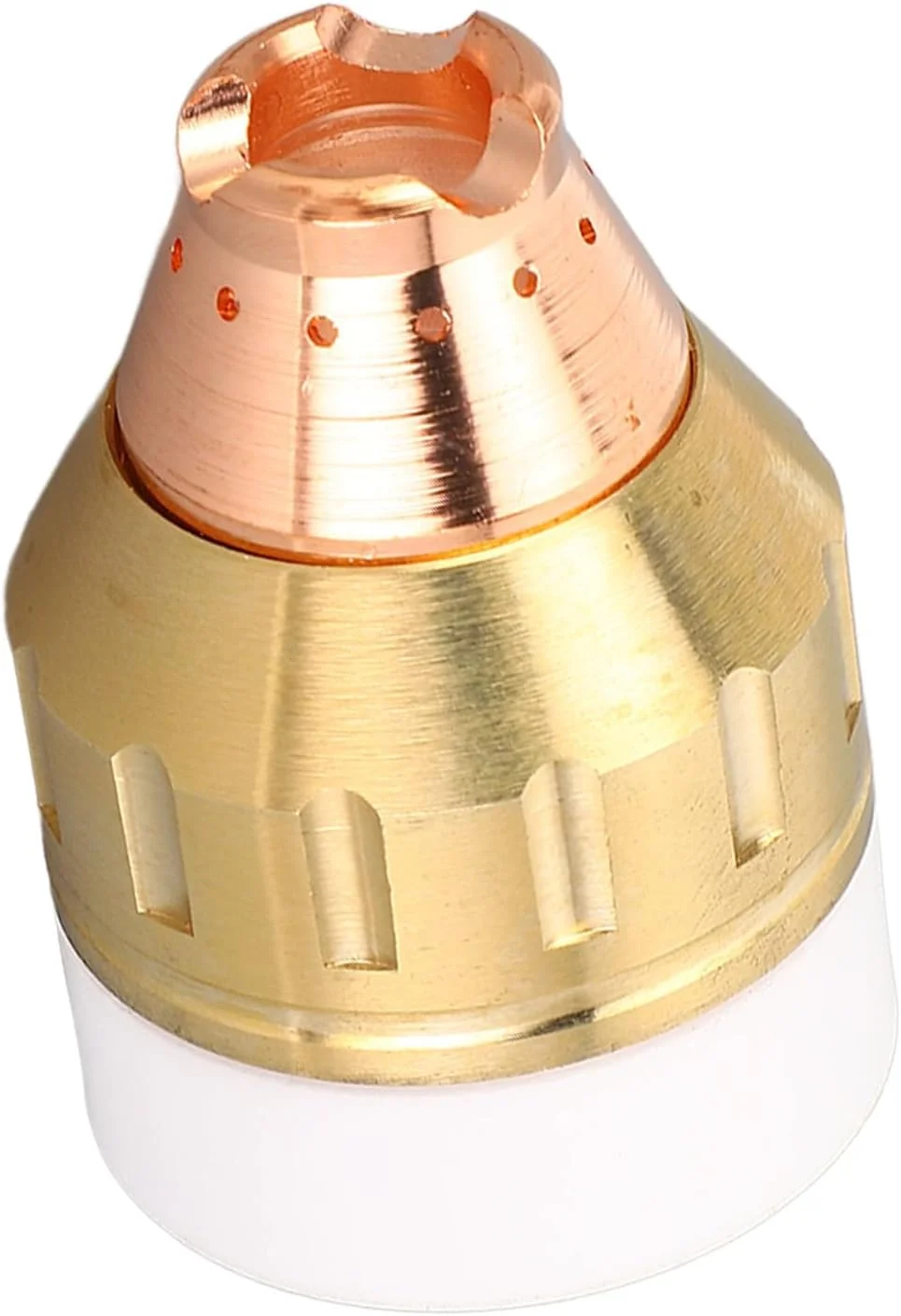 نازل برش بادوام Jectse، درپوش محافظ قابل تماس برای حذف آسان سرباره، مناسب برای دستگاه های برش، مس CrZrCu پلاستیک مهندسی