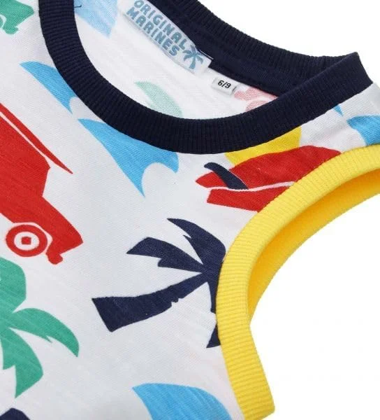 تاپ رکابی پسرانه نوزادی اورجینال مارینز