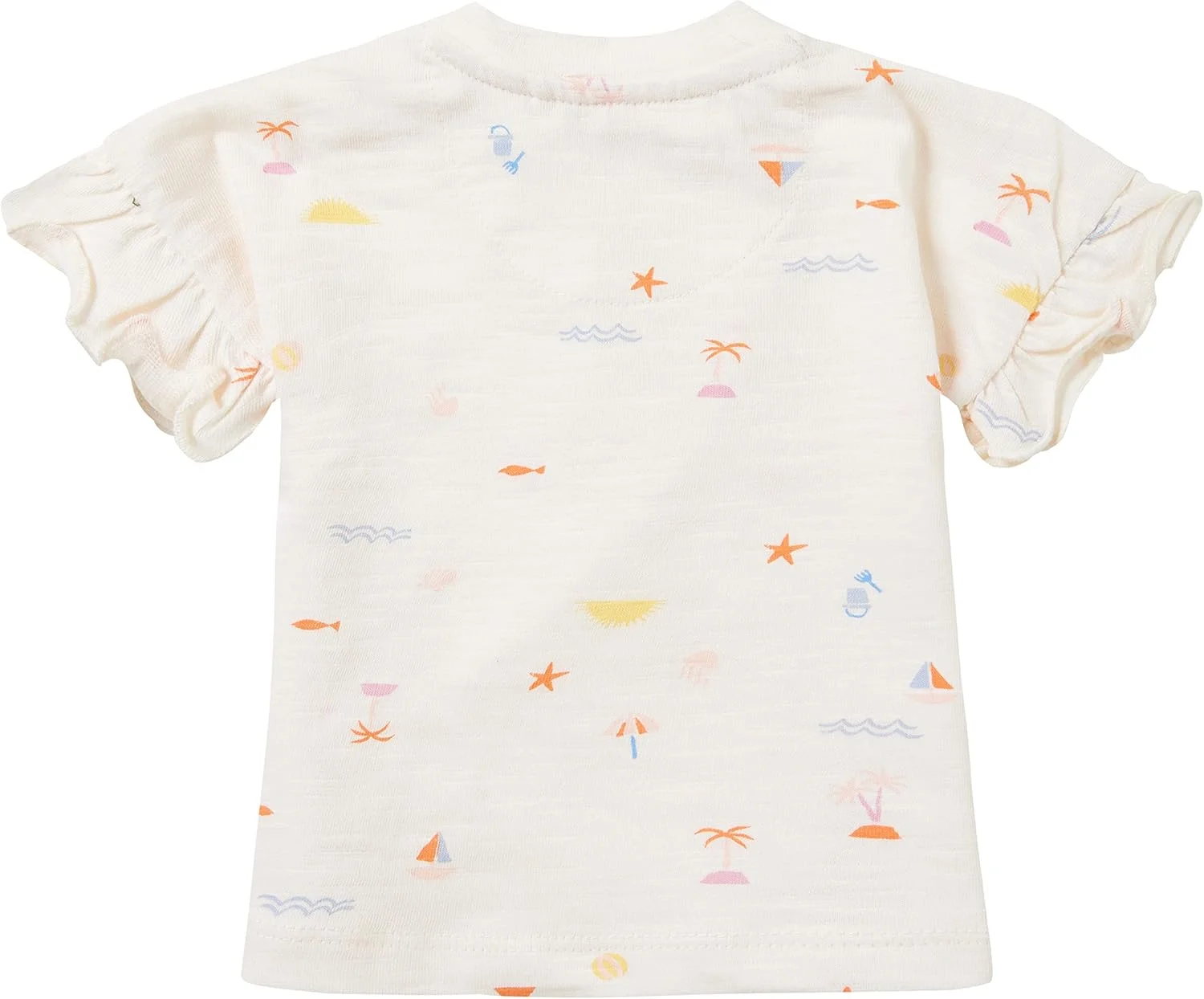 تاپ دخترانه نوزادی نوپیز مدل New Delhi آستین کوتاه طرح دار