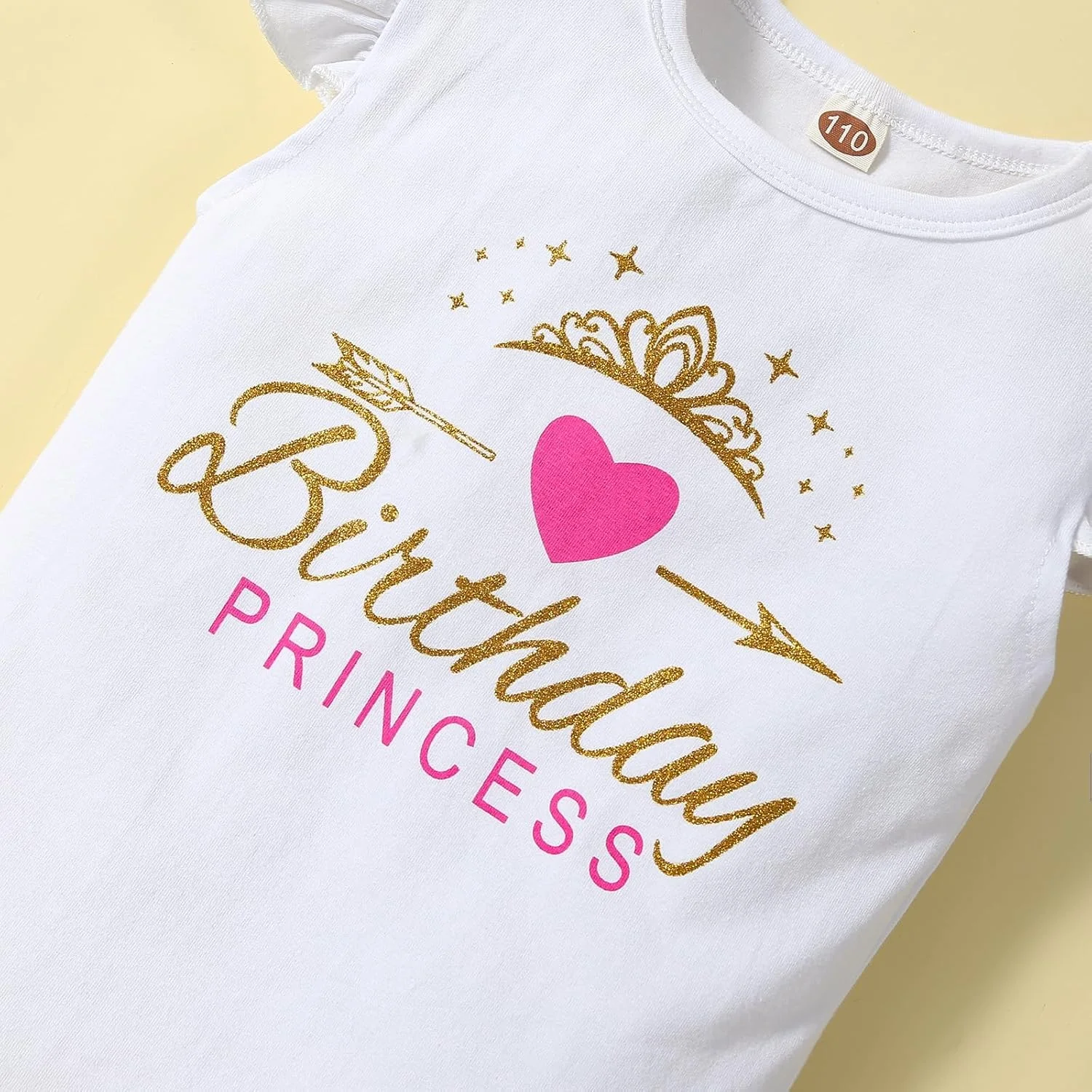 LYQTloml لباس تولد پرنسس دخترانه بچه گانه، تاپ رکابی جلیقه ای، دامن توری خالدار