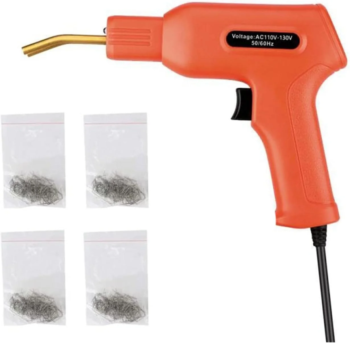 کیت جوش پلاستیک VESLFG برای تعمیر ابزارهای گاراژ جوشکار پلاستیک، استپلرهای داغ دستی، دستگاه تعمیر سپر خودرو برای تعمیر قطعات پلاستیکی ابزار جوشکاری