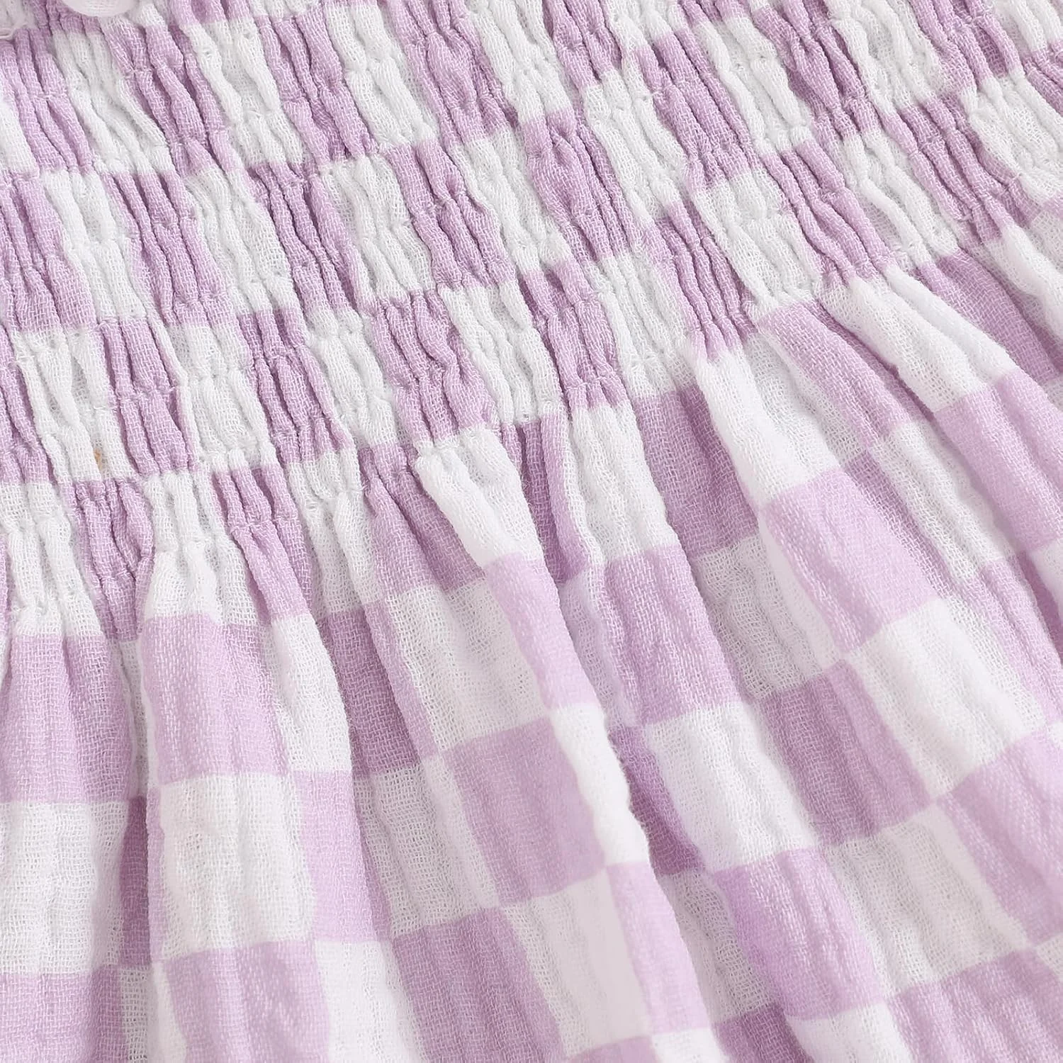 لباس تابستانی دخترانه نوزادی Lamuusaa، تاپ رکابی بدون آستین، شورت کتان طرح شطرنجی، سایز 6 ماه تا 3 سال لباس تابستانی دخترانه نوزادی Lamuusaa، تاپ رکابی بدون آستین، شورت کتان طرح شطرنجی، سایز 6 ماه تا 3 سال