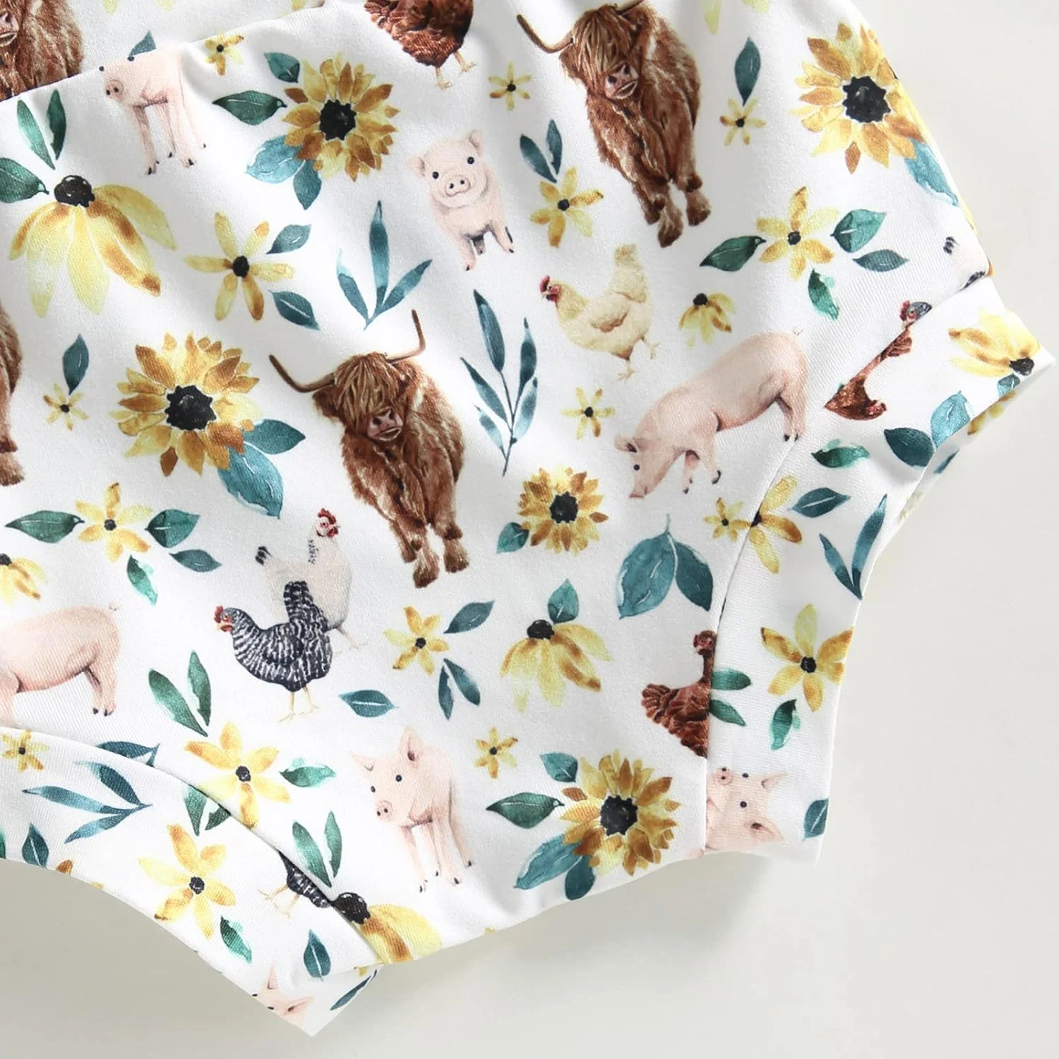 ست لباس نوزادی دخترانه Kuriozud، شامل تاپ بادی رکابی و شورت پفی چیندار، مناسب فصل تابستان، 2 تکه ست لباس نوزادی دخترانه Kuriozud، شامل تاپ بادی رکابی و شورت پفی چیندار، مناسب فصل تابستان، 2 تکه