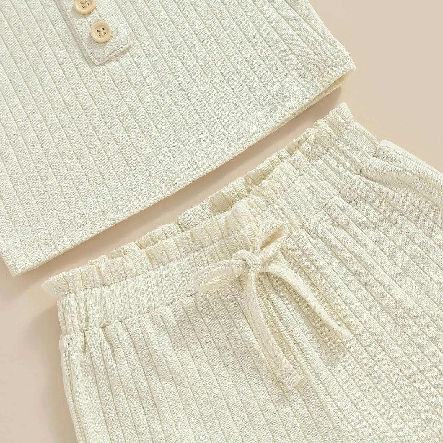 ست لباس دخترانه بچه گانه Ledy Champswiin، تاپ و شورت رنگ ثابت مناسب تابستان، 1 تا 8 سال ست لباس دخترانه بچه گانه Ledy Champswiin، تاپ و شورت رنگ ثابت مناسب تابستان، 1 تا 8 سال