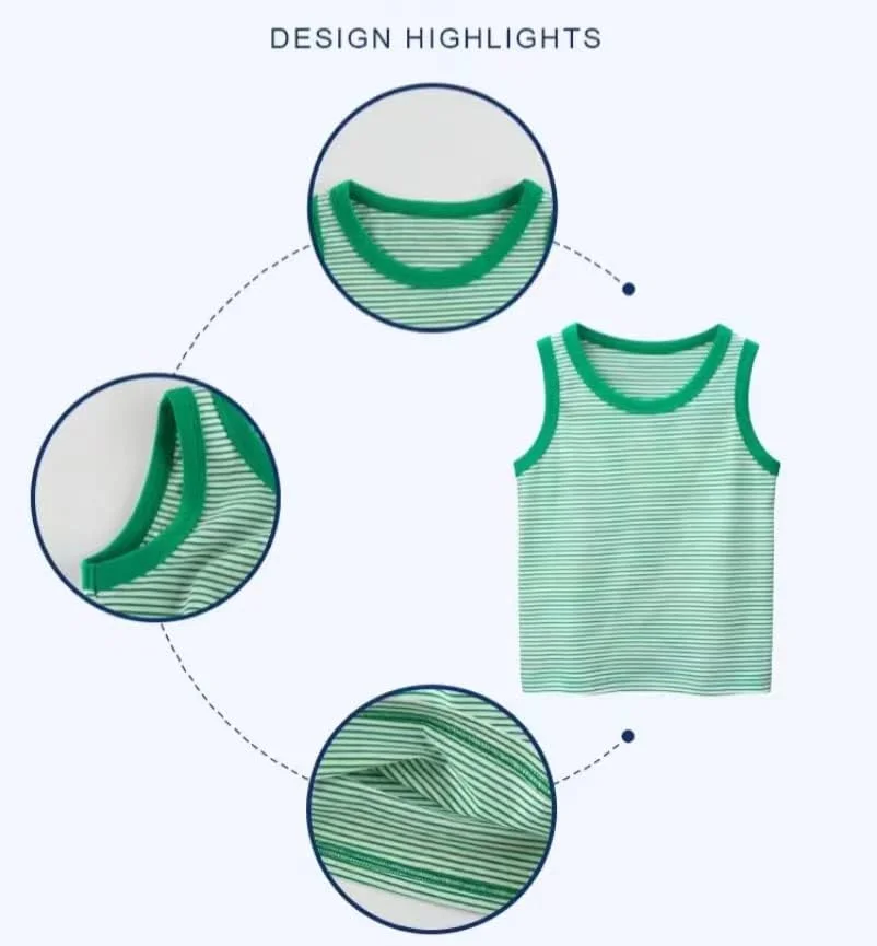 ست تاپ رکابی پسرانه LeeXiang، بسته 3 عددی، بدون آستین ست تاپ رکابی پسرانه LeeXiang، بسته 3 عددی، بدون آستین