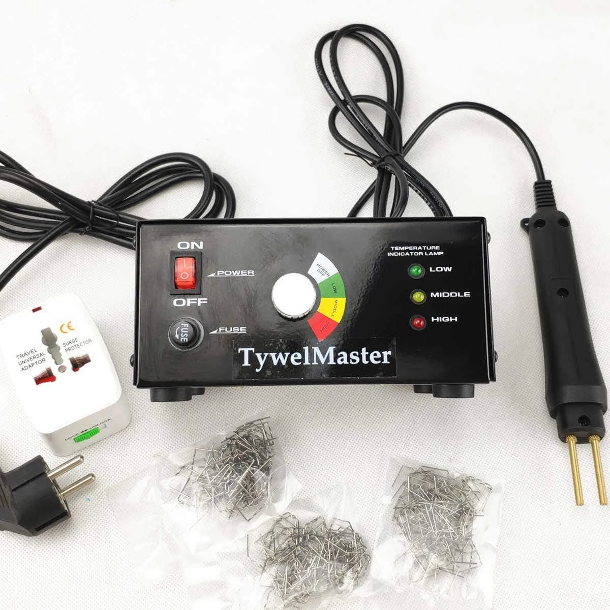 کیت دستگاه تعمیر پلاستیک TywelMaster، دستگاه جوش استپلر داغ تعمیر سپر خودرو گاراژ (230 ولت (AC220-240V))