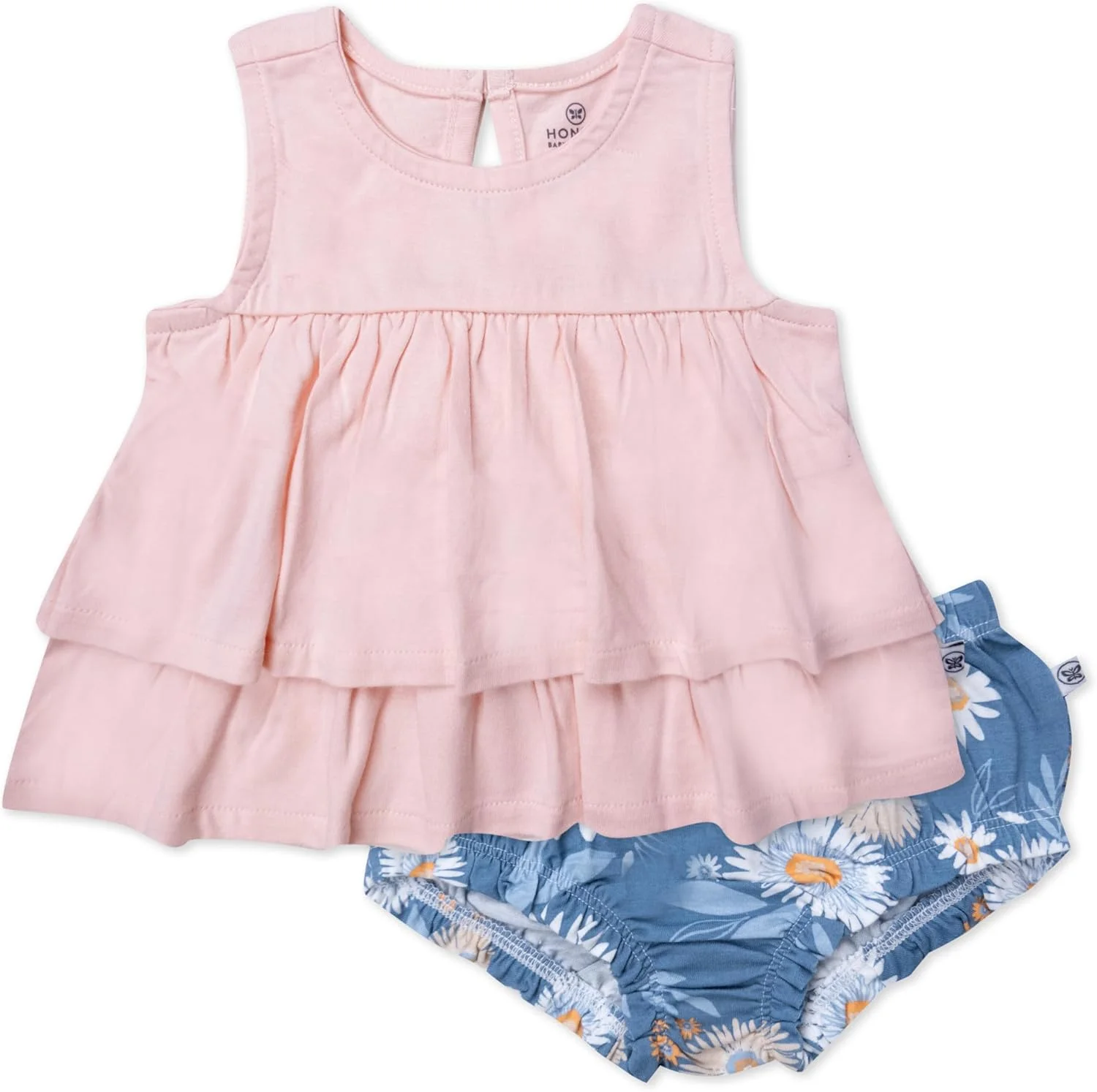 تیشرت آستین کوتاه دخترانه HonestBaby، تاپ رکابی با پوشک چیندار، 100% پنبه ارگانیک برای نوزاد و کودک نوپا، ست بلوز و شلوار گرمکن تیشرت آستین کوتاه دخترانه HonestBaby، تاپ رکابی با پوشک چیندار، 100% پنبه ارگانیک برای نوزاد و کودک نوپا، ست بلوز و شلوار گرمکن