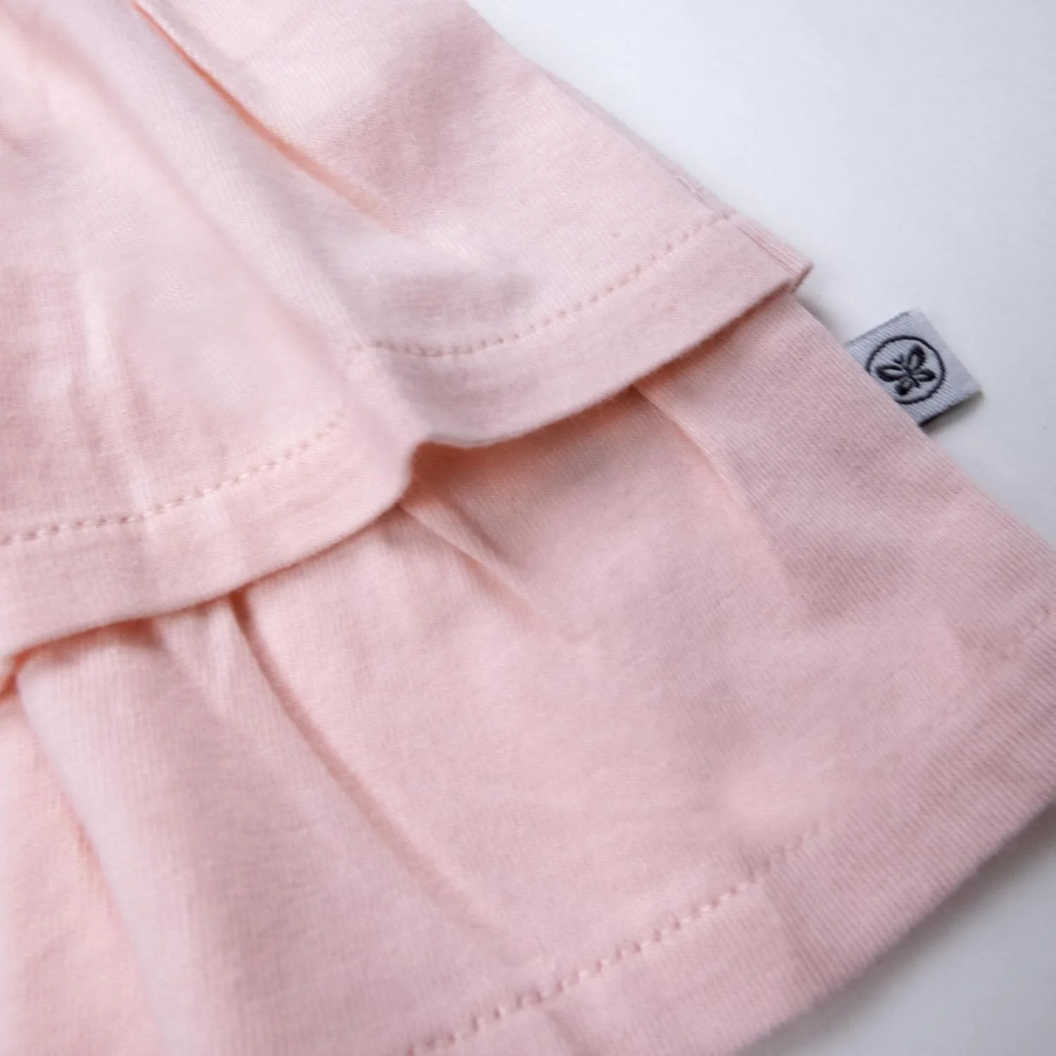 تیشرت آستین کوتاه دخترانه HonestBaby، تاپ رکابی با پوشک چین‌دار، 100% پنبه ارگانیک برای نوزاد و کودک نوپا، ست بلوز و شلوار گرمکن