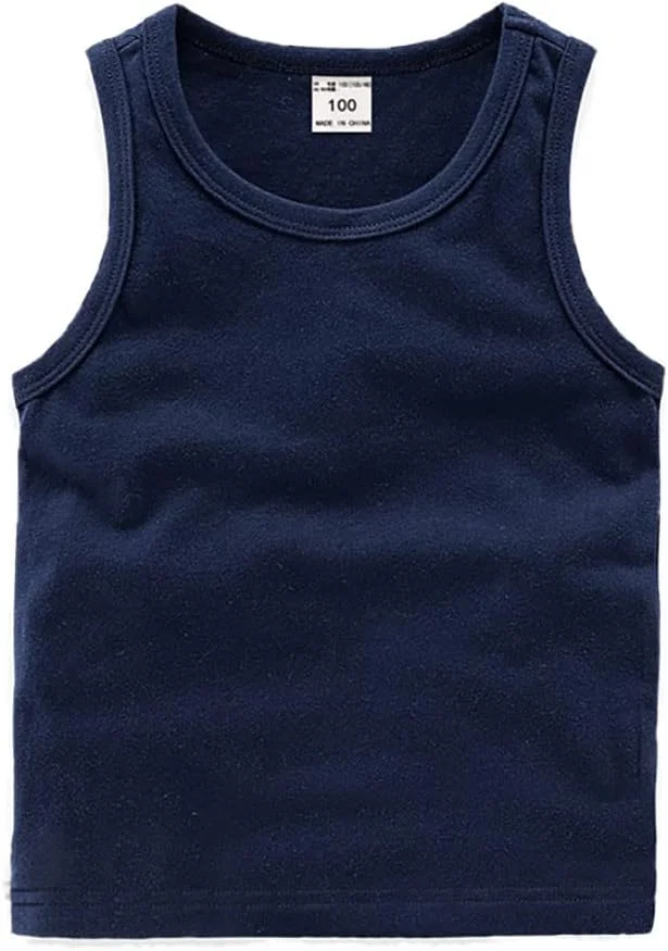 HDLEXD تاپ های بدون آستین نوزادی پسرانه و دخترانه تابستانی، زیرپوش پنبه ای تی شرت های غیر رسمی HDLEXD تاپ های بدون آستین نوزادی پسرانه و دخترانه تابستانی، زیرپوش پنبه ای تی شرت های غیر رسمی