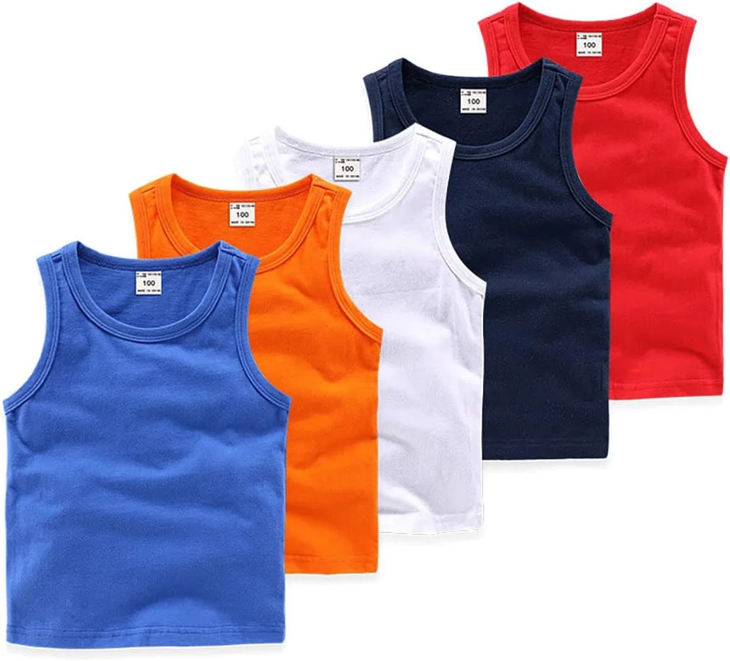 HDLEXD تاپ های بدون آستین نوزادی پسرانه و دخترانه تابستانی، زیرپوش پنبه ای تی شرت های غیر رسمی HDLEXD تاپ های بدون آستین نوزادی پسرانه و دخترانه تابستانی، زیرپوش پنبه ای تی شرت های غیر رسمی