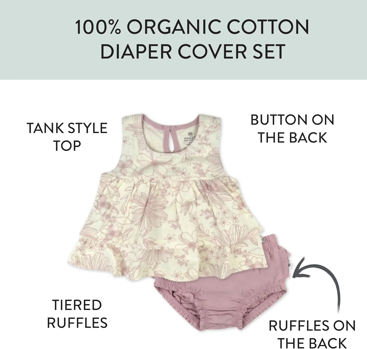 HonestBaby ست رامپر و پیراهن آستین کوتاه چندتایی نوزاد-بچه گانه، 100% پنبه ارگانیک برای نوزاد و کودک نوپا پسرانه، دخترانه، ست تی شرت نوزاد و کودک نوپا (بسته 2 عددی) HonestBaby ست رامپر و پیراهن آستین کوتاه چندتایی نوزاد-بچه گانه، 100% پنبه ارگانیک برای نوزاد و کودک نوپا پسرانه، دخترانه، ست تی شرت نوزاد و کودک نوپا (بسته 2 عددی)