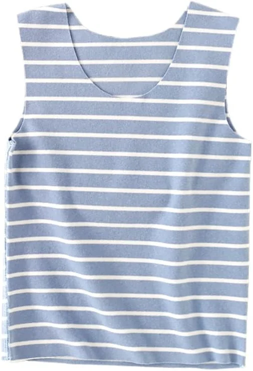 تاپ های زیرپوش پشمی گرم راه راه بدون آستین God Sweet، بسته 3 عددی، مناسب پسران و دختران