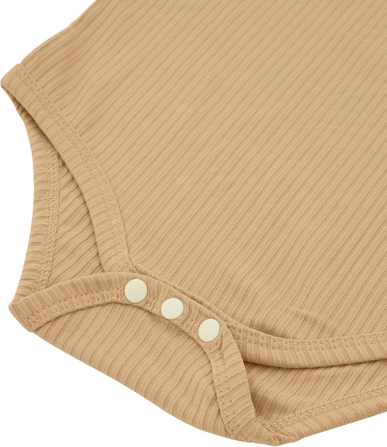 هپی چری - ست 3 تکه بادی بدون آستین نوزادی دخترانه، جلیقه های تابستانی نوزاد، لباس غیر رسمی، تاپ نرم ساده رکابی بند دار مناسب 6-24 ماه