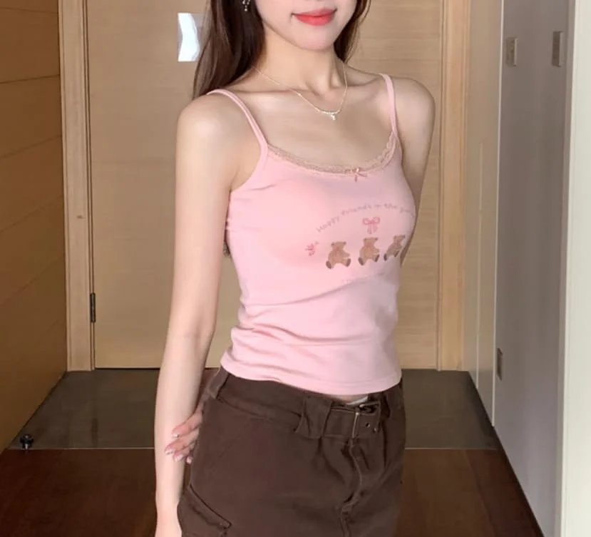 تاپ رکابی نوزادی طرح قلب گلدار Y2k، تاپ کوتاه و بامزه، تاپ بندی تابستانی، تاپ کمیسول Coquette تاپ رکابی نوزادی طرح قلب گلدار Y2k، تاپ کوتاه و بامزه، تاپ بندی تابستانی، تاپ کمیسول Coquette