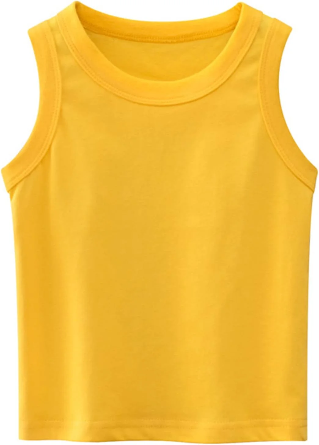 Dkygxwt تاپ های رکابی پسرانه بچه گانه تابستانی، لباس های تی شرت بدون آستین یقه گرد برای کودکان