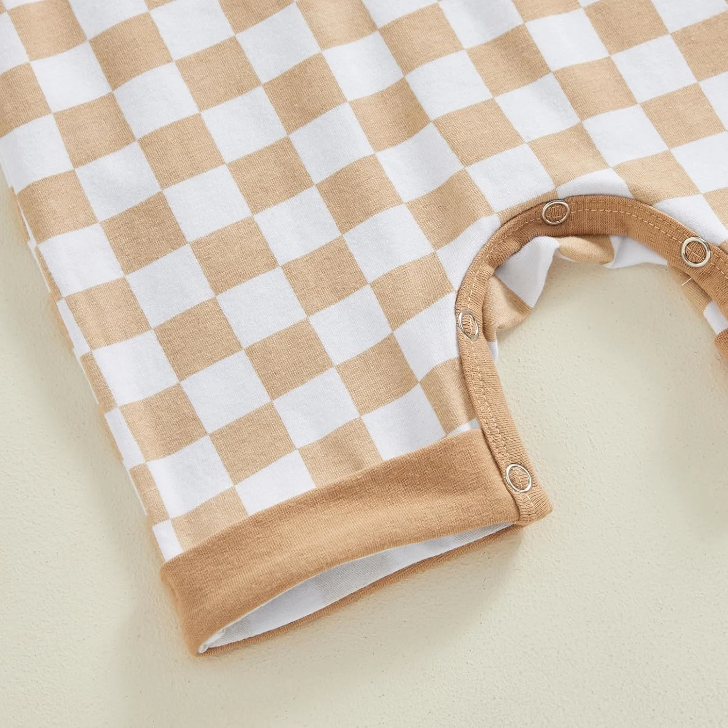 رامپر نوزادی پسرانه بدون آستین Gaono طرح شطرنجی کلاه دار، تاپ تانک نوزادی، لباس یک تکه لباس تابستانی رامپر نوزادی پسرانه بدون آستین Gaono طرح شطرنجی کلاه دار، تاپ تانک نوزادی، لباس یک تکه لباس تابستانی