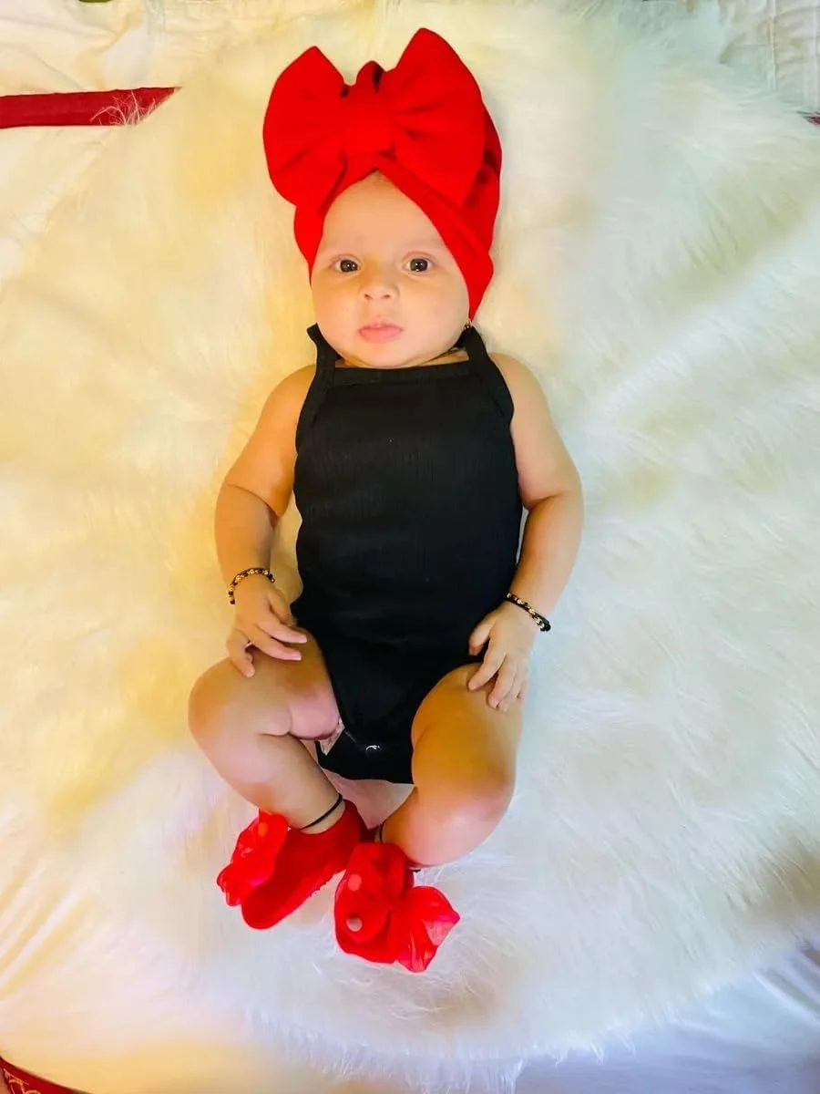 لباس سرهمی رکابی نوزاد دخترانه Derouetkia، تاپ بدون آستین، رنگ ثابت، 3 تکه