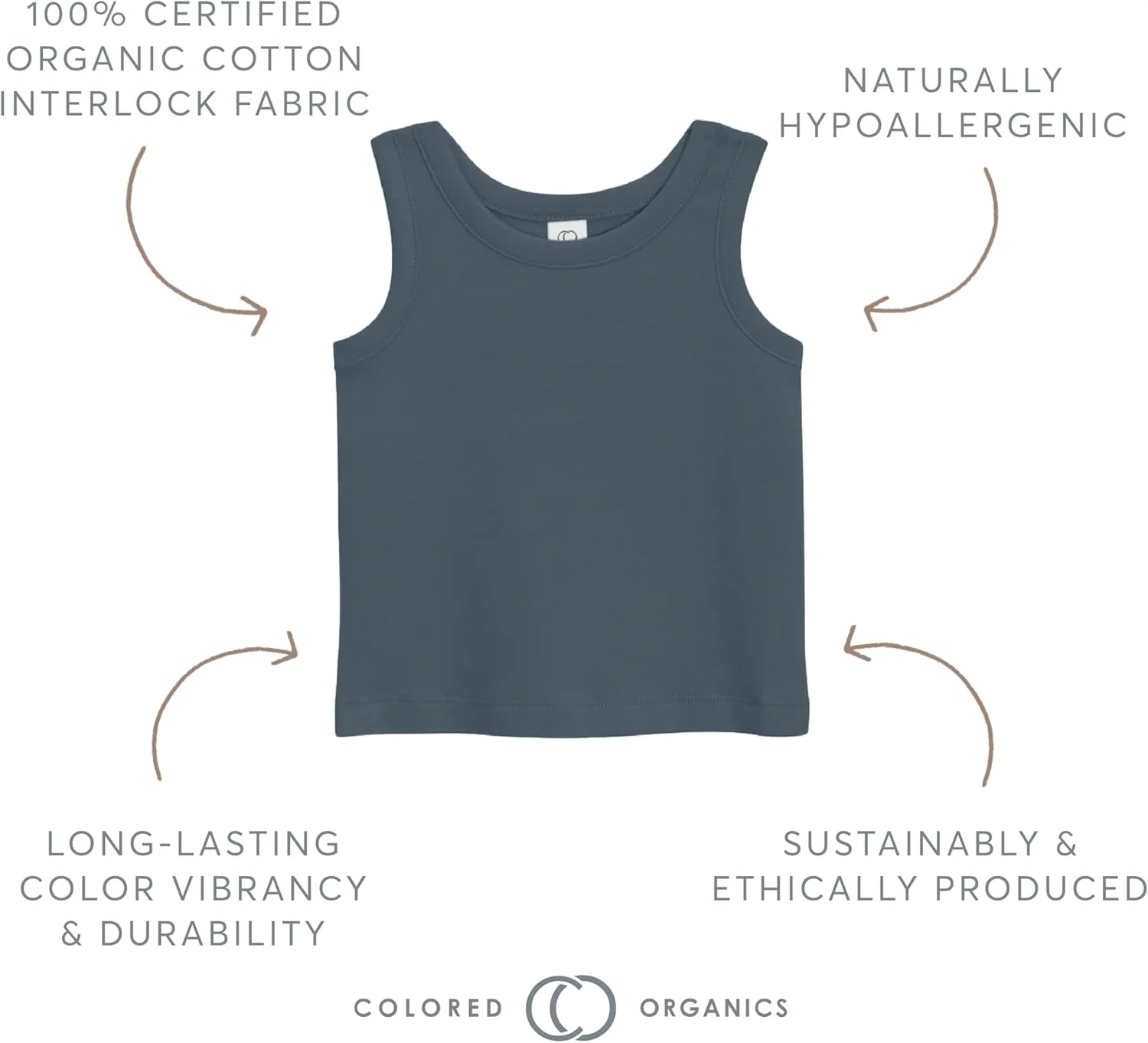 تاپ نخی ارگانیک رنگی ارگانیکس برای نوزادان، کودکان نوپا و بچه ها تاپ نخی ارگانیک رنگی ارگانیکس برای نوزادان، کودکان نوپا و بچه ها